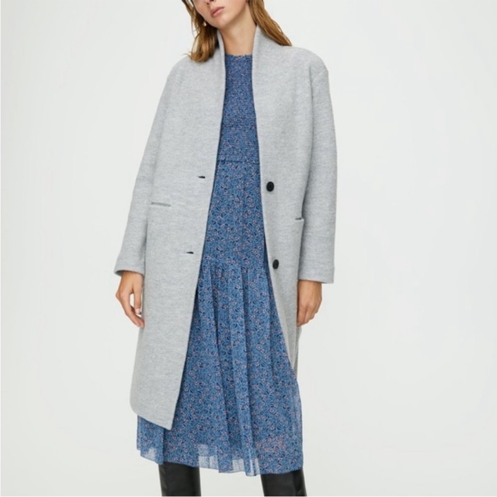 Aritzia Merino Wool coat Gray XXS - Picture 7 of 9